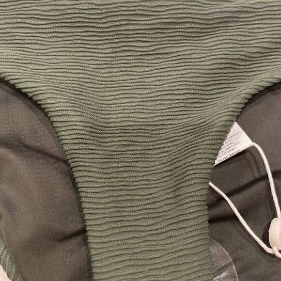 Anthropologie x Boamar Camellia Army Texture Green Bikini Bottoms XS New - Picture 6 of 9